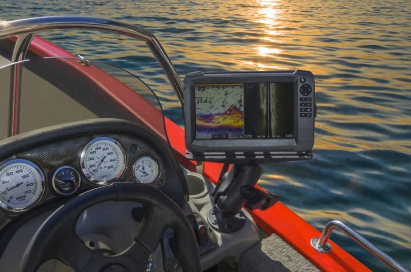 mounted fish finder