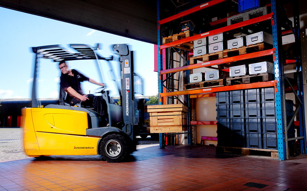 forklift at work